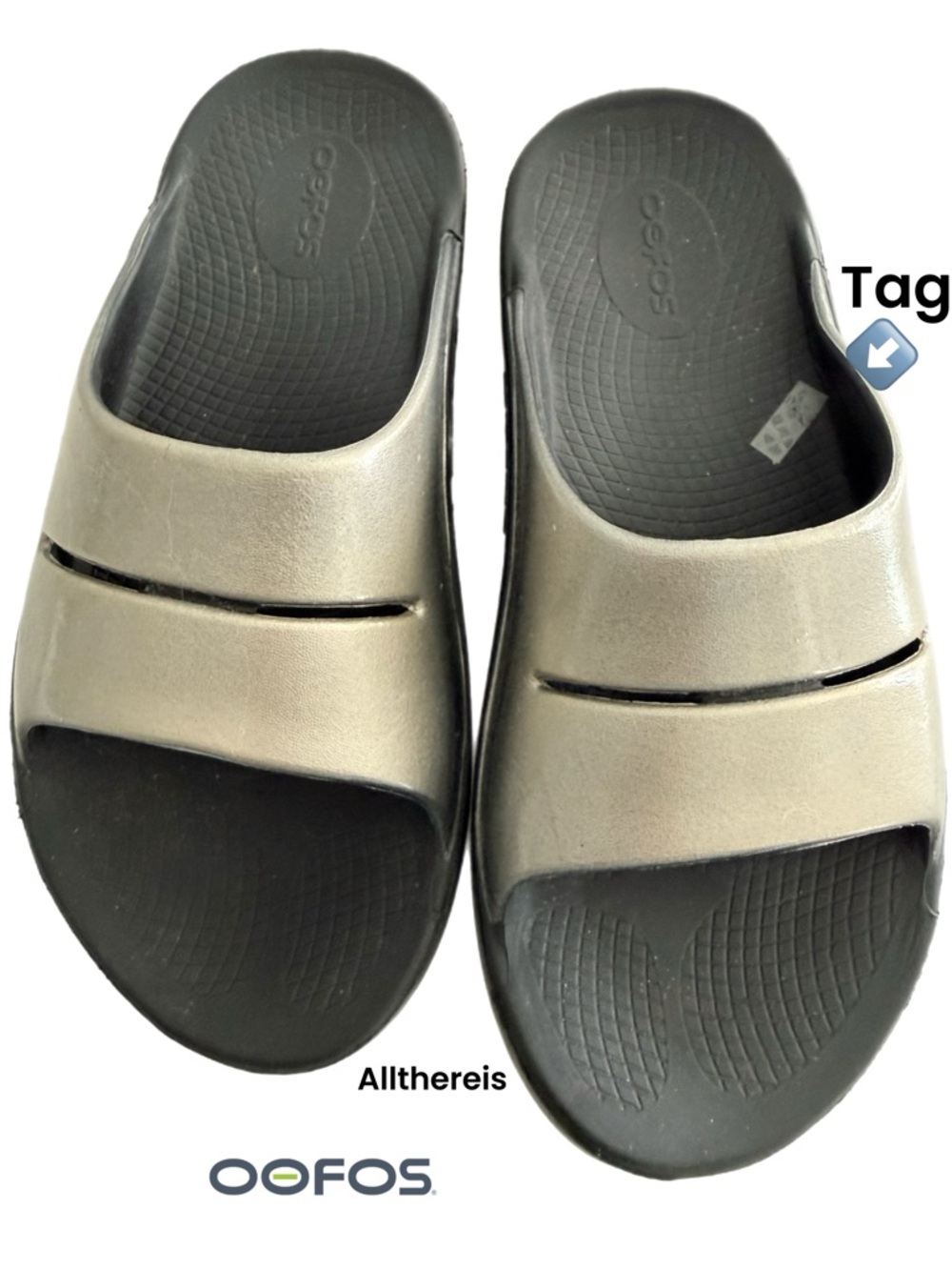 NWOB OOFOS OOahh Luxe slides - Picture 8 of 15